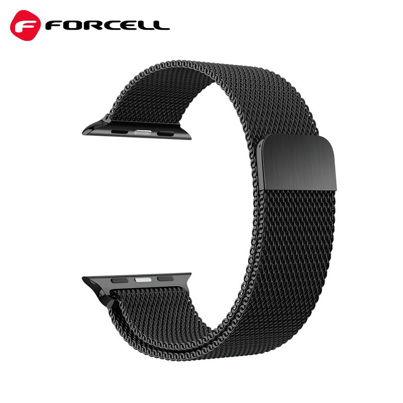 Milanese Loop Ersatzband für Apple Watch 42 / 44 / 45 / 49 mm schwarz