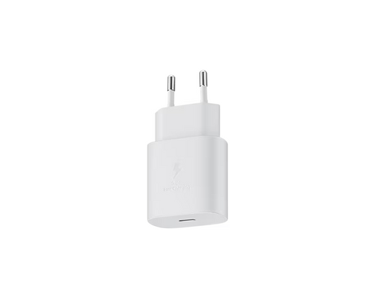 Samsung 25W Netzteil EP-TA800EBE USB-C Ladegerät mit Schnellladefunktion Weiß