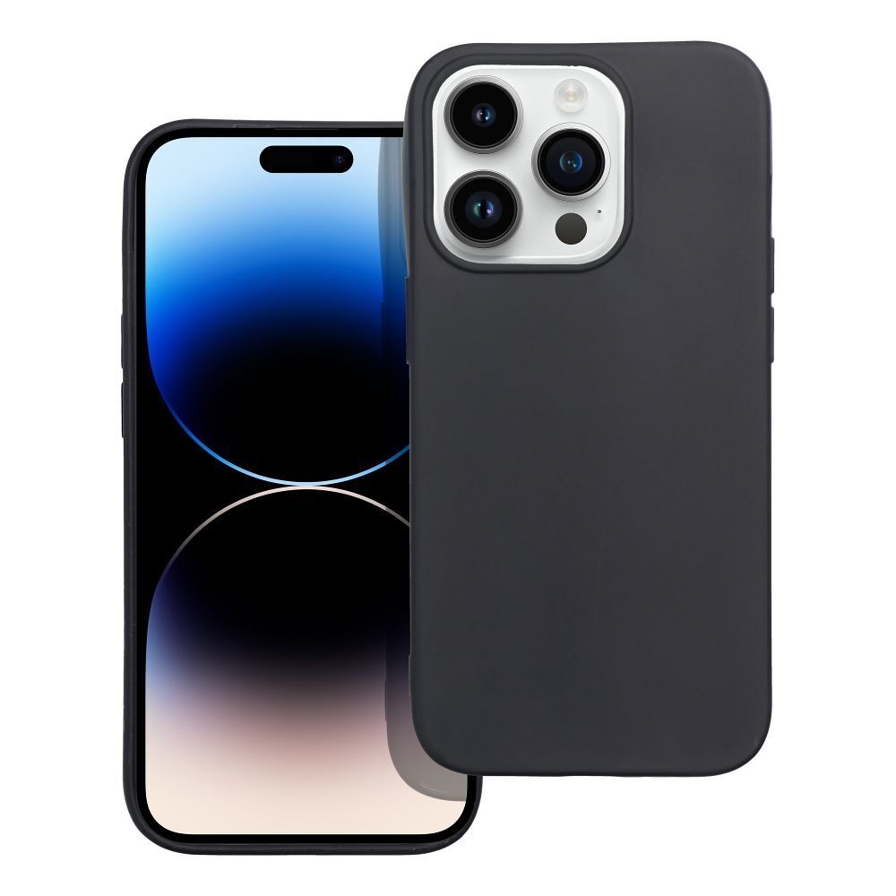 Apple iPhone 14/15/16 Pro/Plus/Max Silikon Handyhülle 2mm TPU Case Schwarz