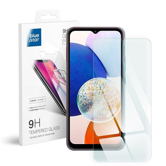 Panzerfolie Blue Star für Samsung Galaxy A14 5G - 9H Härte, 0.3mm, Kratzfest