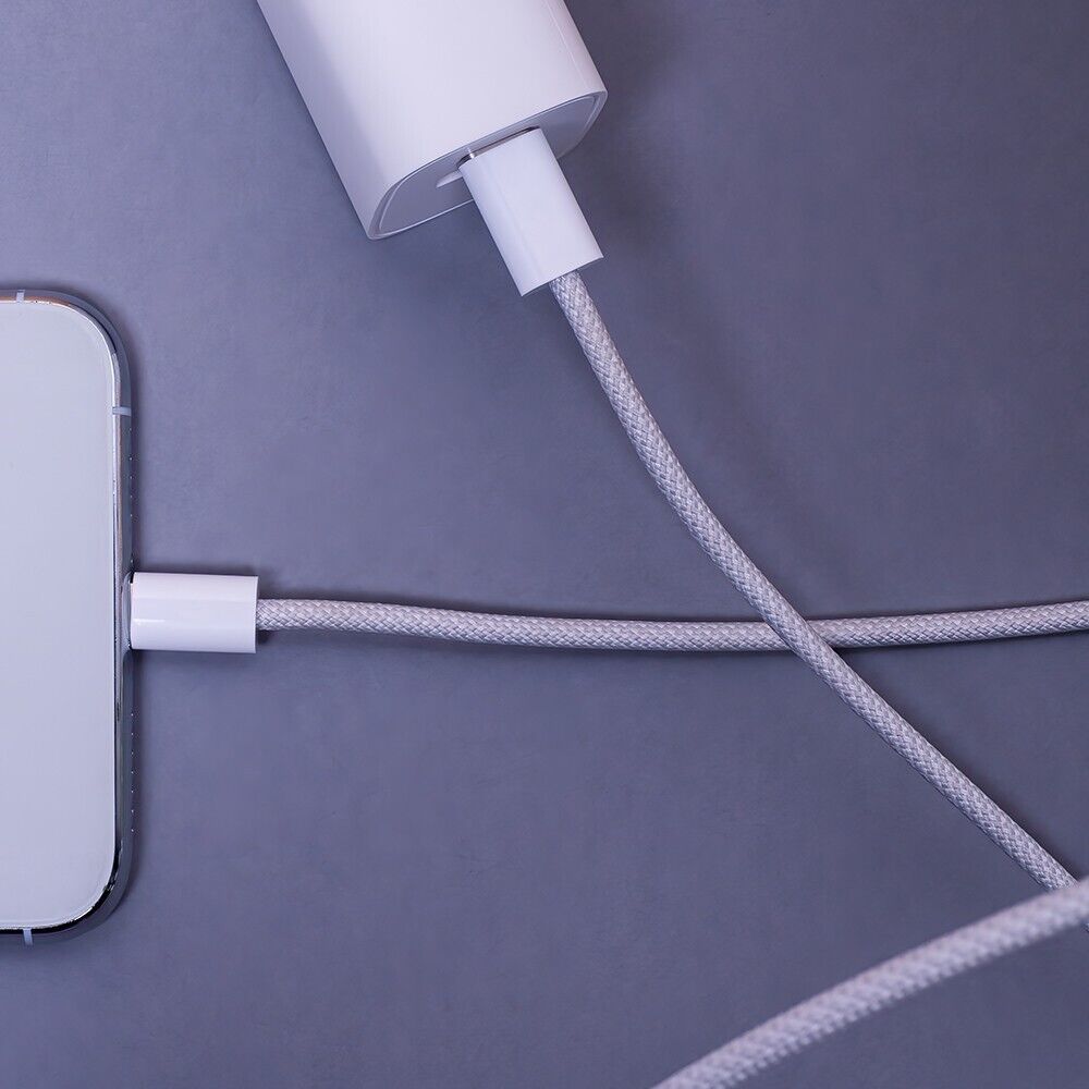 Maxlife MXUC-06 USB-C zu USB-C Kabel 1,0m Grau Nylon 20W