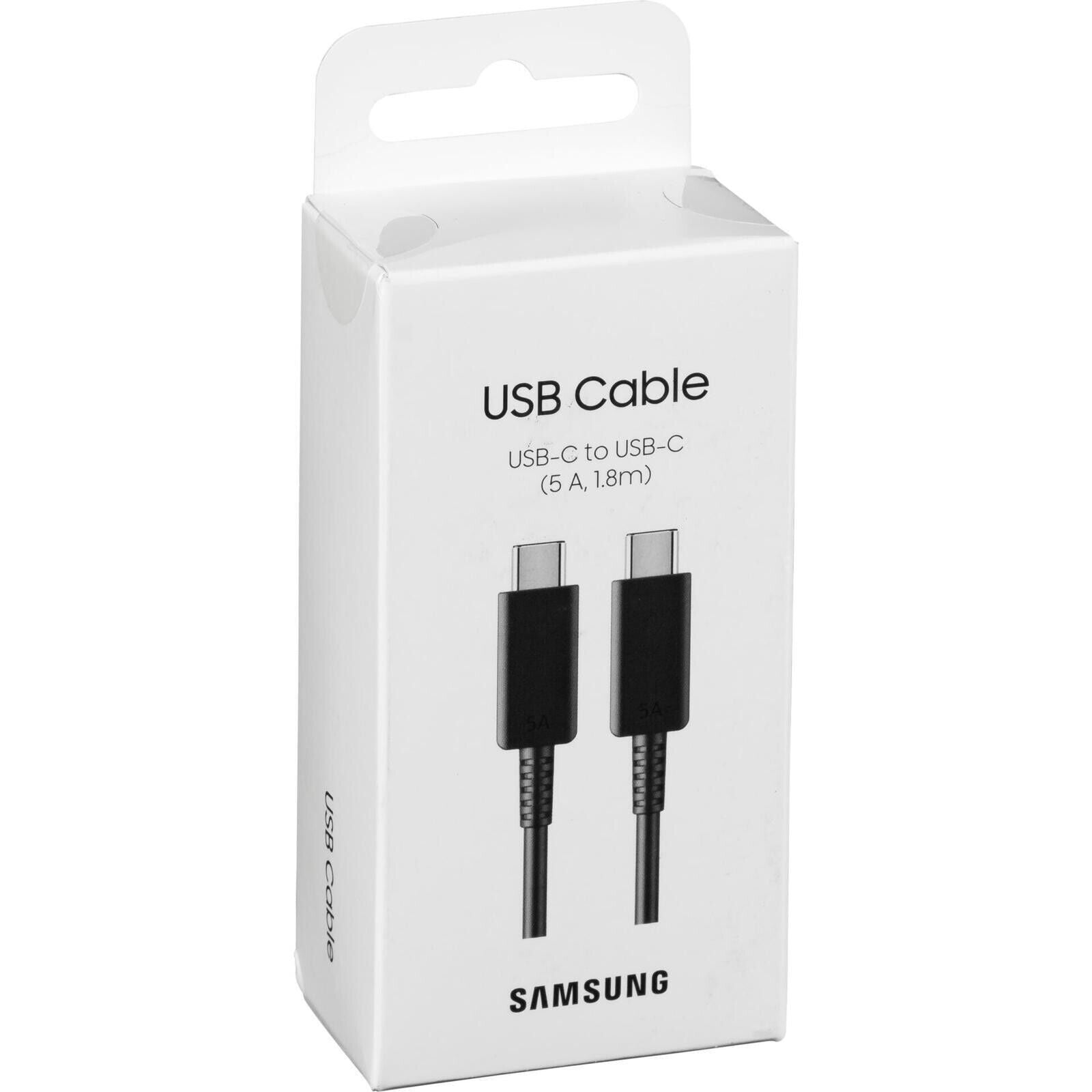 Samsung EP-DX510JBEGEU USB-C auf USB-C Lade-/Datenkabel schwarz 1,8 m Kabellänge