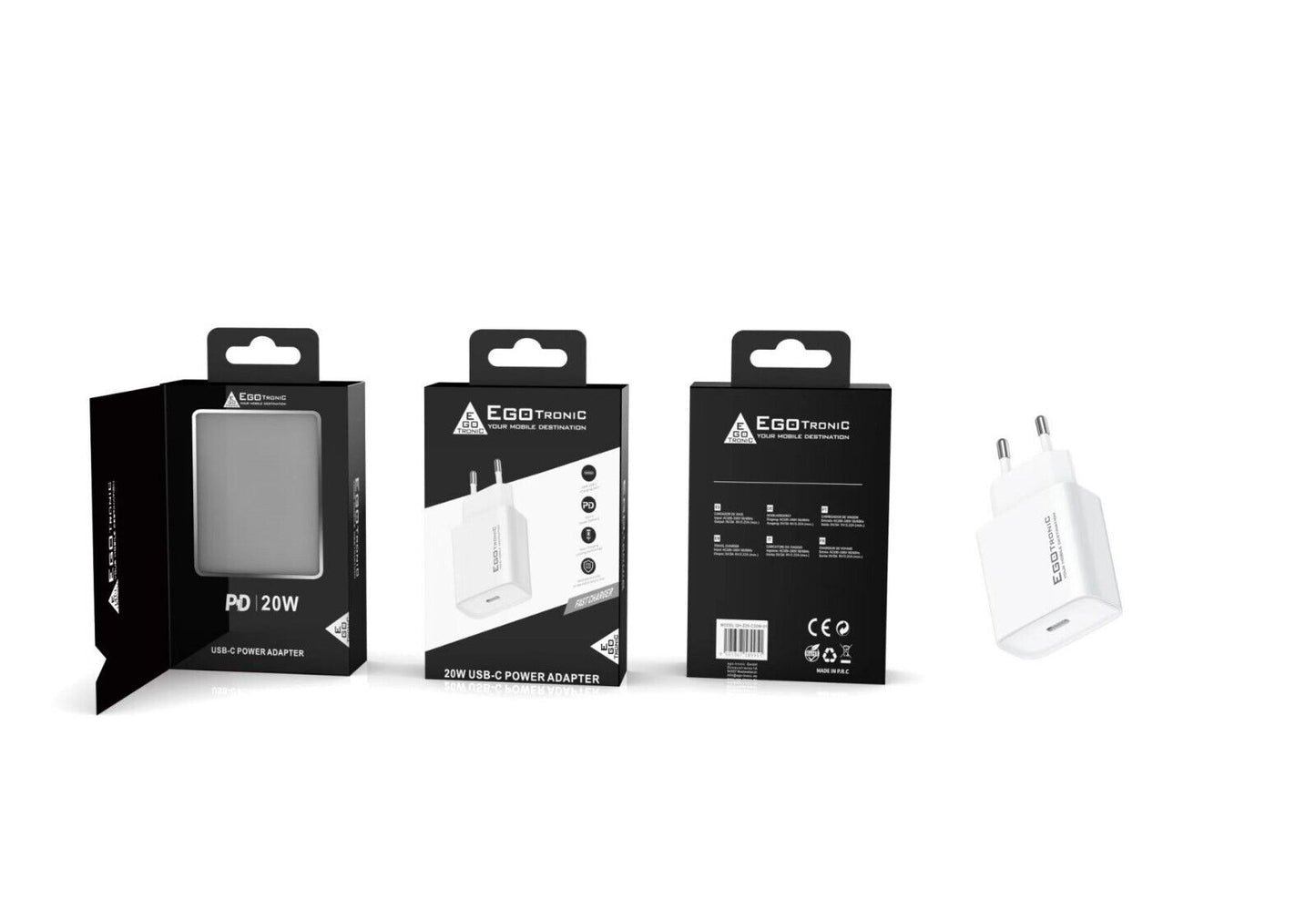 20W Ladegerät Netzteil + USB-C 8-Pin Kabel 2m für Apple iPhone/iPad