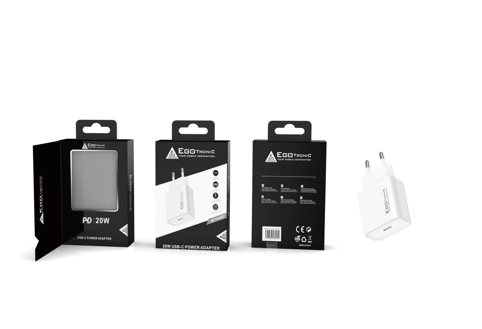 20W Ladegerät Netzteil + USB-C 8-Pin Kabel 2m für Apple iPhone/iPad