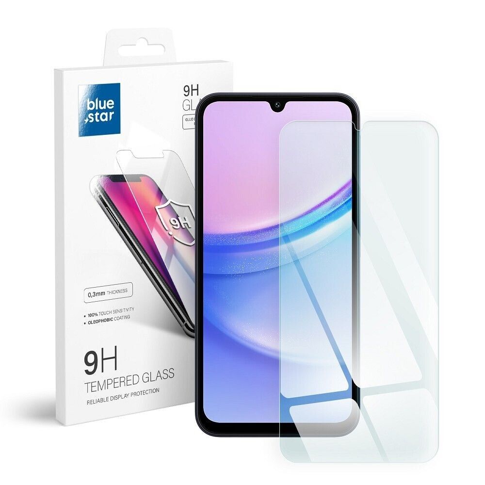 Panzerfolie Blue Star für Samsung Galaxy A15 5G - 9H Härte, 0.3mm, Kratzfest
