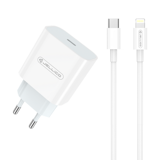 20W Ladegerät Netzteil + USB-C auf 8-Pin Kabel, Schnellladung, für iPhone/iPad