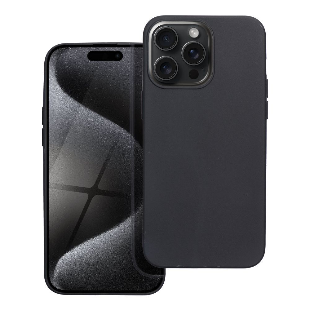 Apple iPhone 14/15/16 Pro/Plus/Max Silikon Handyhülle 2mm TPU Case Schwarz