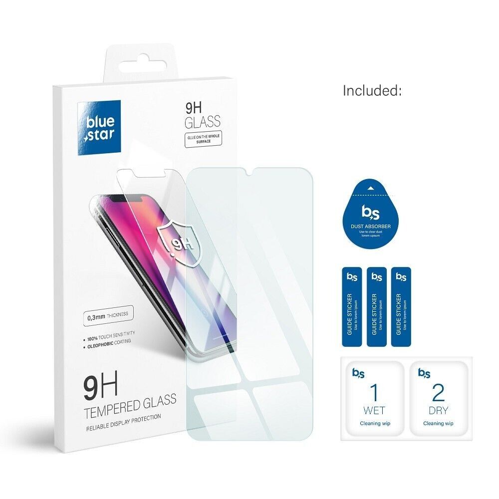 Panzerfolie Blue Star für Samsung Galaxy A15 5G - 9H Härte, 0.3mm, Kratzfest