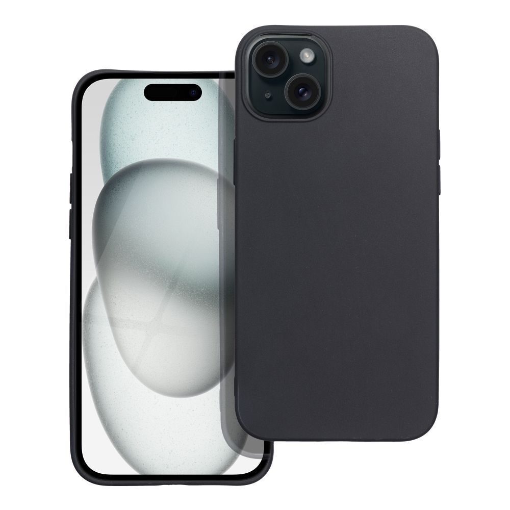 Apple iPhone 14/15/16 Pro/Plus/Max Silikon Handyhülle 2mm TPU Case Schwarz
