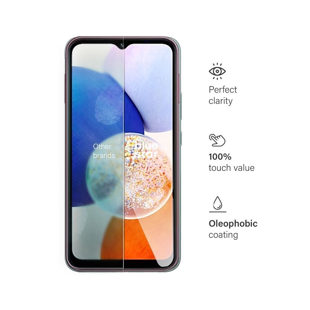 Panzerfolie Blue Star für Samsung Galaxy A14 5G - 9H Härte, 0.3mm, Kratzfest