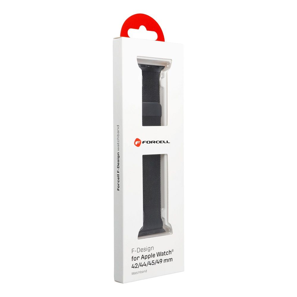 Milanese Loop Ersatzband für Apple Watch 42 / 44 / 45 / 49 mm schwarz