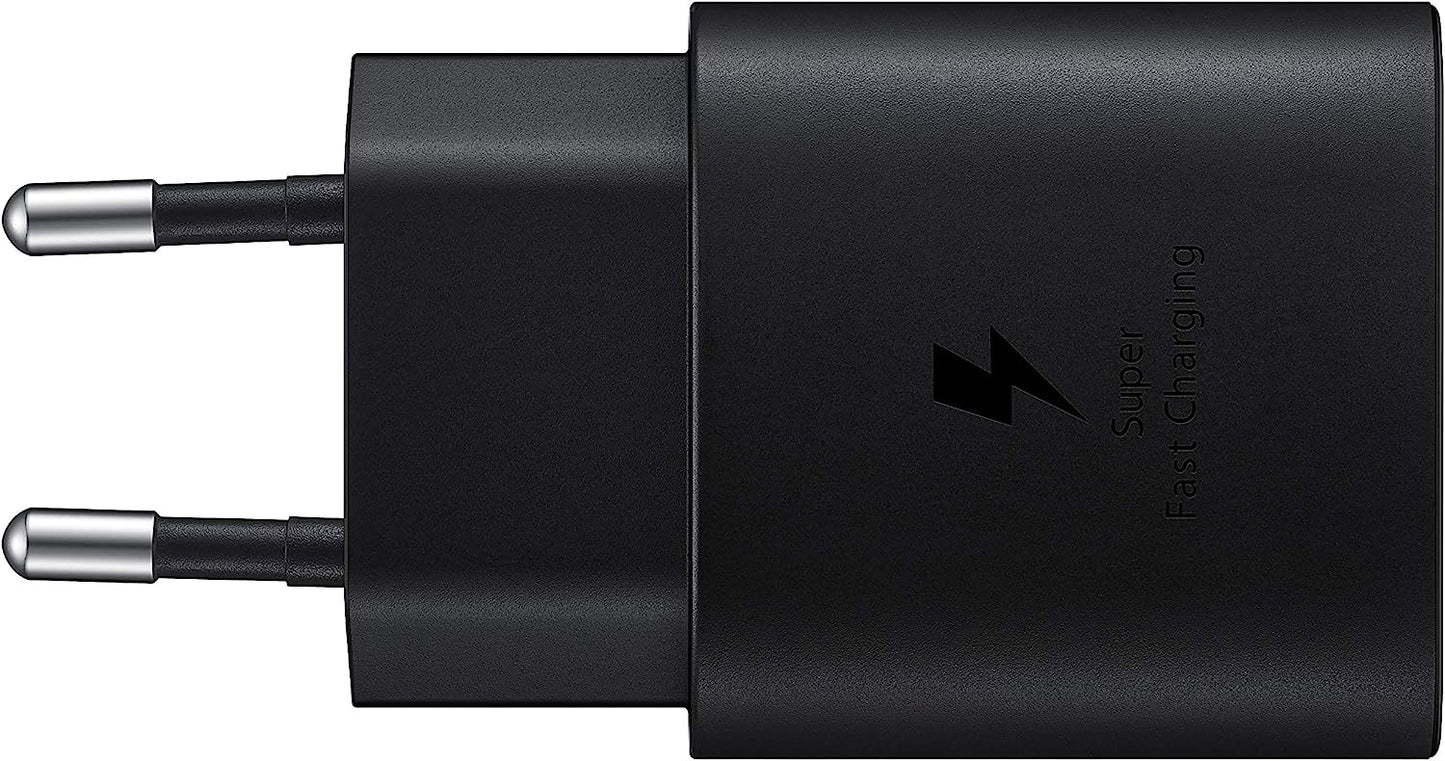 Samsung 25W USB-C Ladegerät EP-TA800EBE + Samsung USB-C Ladekabel EP-DA705 Schwarz