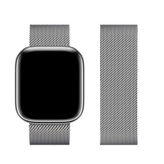 Milanese Loop Ersatzband für Apple Watch 42 / 44 / 45 / 49 mm silber