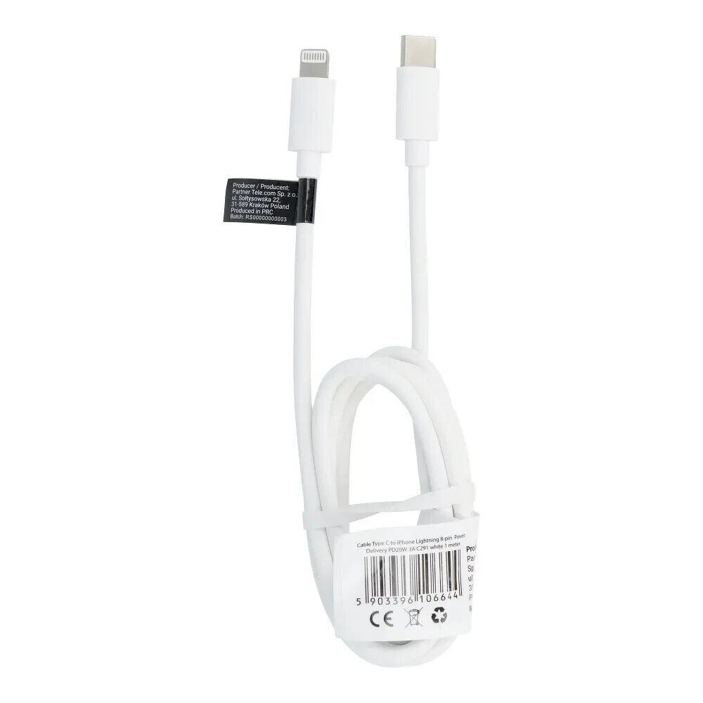 USB-C / Lightning Ladekabel 1m