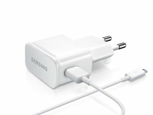 Samsung 10W Mikro-USB Ladegerät ETA-U90EWE Ladegerät ETA-U90EWE + ECB-DU4AWE Ladegerät 2 Ampere Weiß Bulk Micro USB