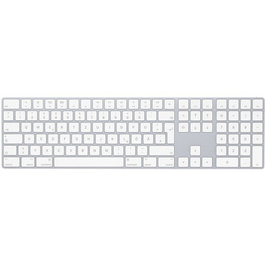 Magic Keyboard mit Touch ID und Ziffernblock für Mac Modelle mit Apple Chip – Deutsch – Weiße Tasten