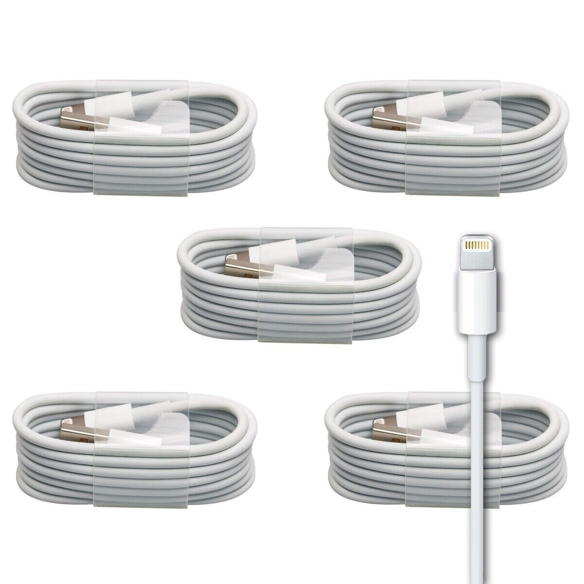 5x Ladekabel 1m für iPhone 5 6 7 8 Plus Max X XS XR 11 12 13 14 iPad