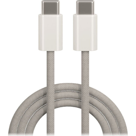 Maxlife MXUC-06 USB-C zu USB-C Kabel 1,0m Grau Nylon 20W