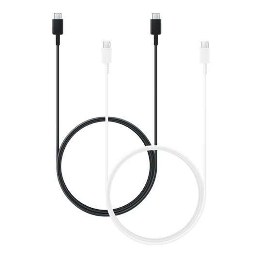 Samsung EP-DX310 USB-C auf USB-C Ladekabel 1,8m - Schwarz / Weiß