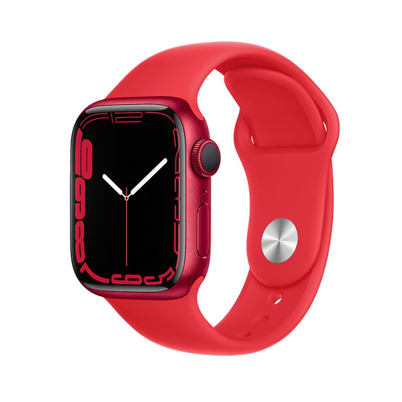 Silikon Ersatzband für Apple Watch 38 / 40 / 41 mm rot